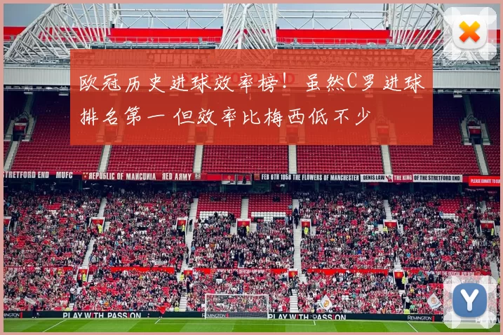 欧冠历史进球效率榜！虽然C罗进球排名第一 但效率比梅西低不少